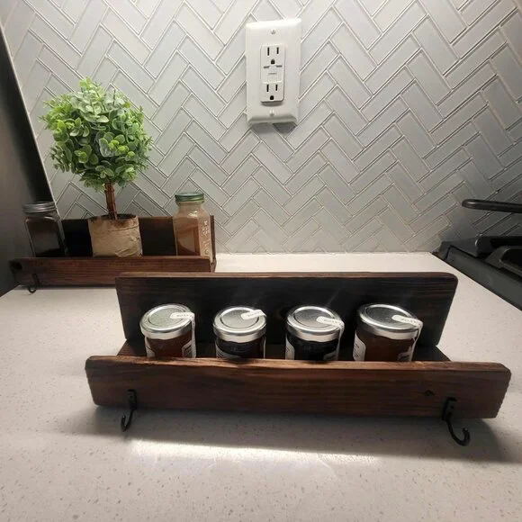 Handmade Set of 2 Spice Racks - Picture 3 of 9